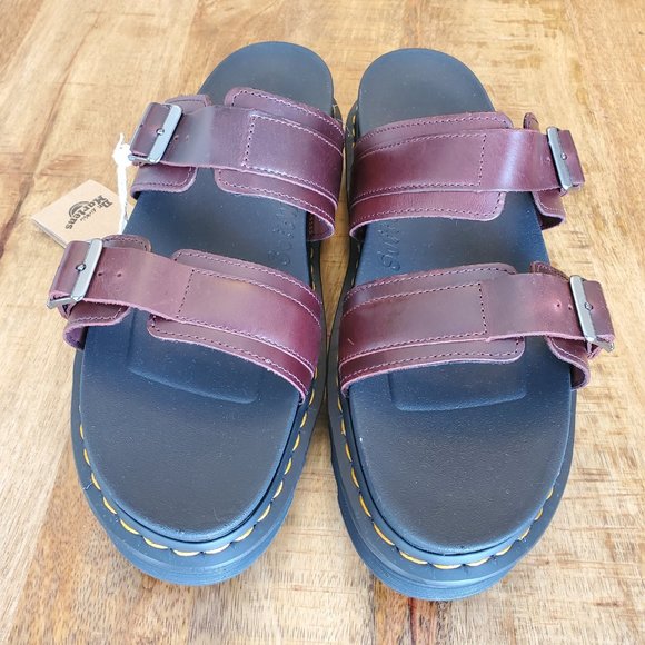 NWT Men\'s Shoes Dr. Martens MYLES Leather Slide Sandal main image 10